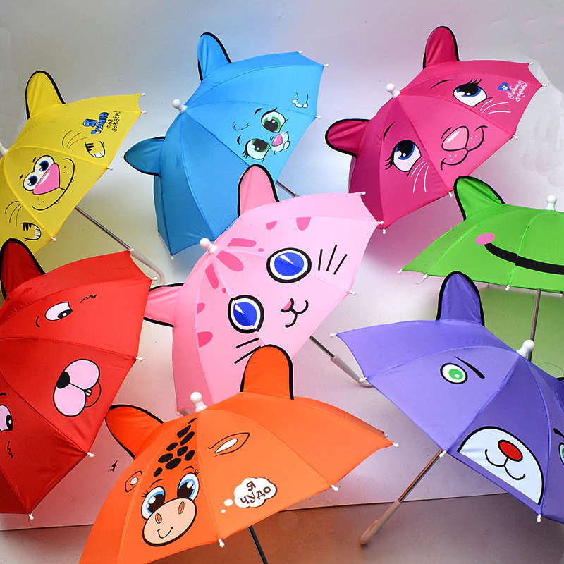 ร่มเด็กมินิ การ์ตูนน่ารัก สีสันสดใส - รูปที่ 1