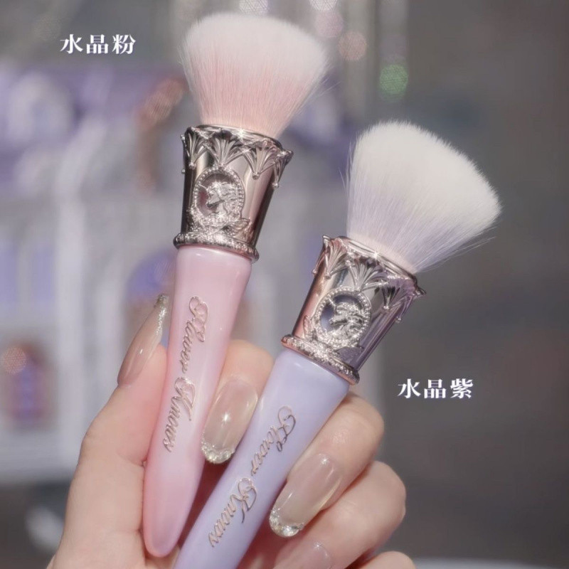 ดอกไม้ Knowns New Knight Unicorn Series Powder Blusher แปรง Slope Stippling แปรงบรรยากาศ fACE แปรงสีคริสตัลแป้งผ้าฝ้าย Soft Delicate Powder Blusher แปรงแปรงแต่งหน้า