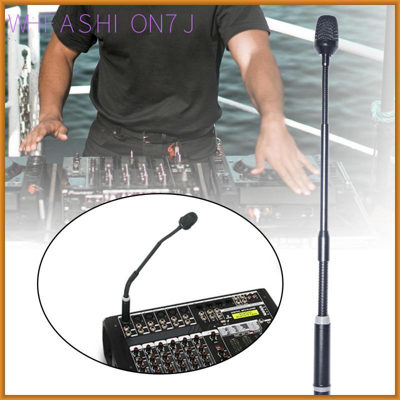 [whfashion7j] Gooseneck Mic Dynamic Mic DJ Mic XLR Mic สําหรับการแสดงบนเวที Webcasts