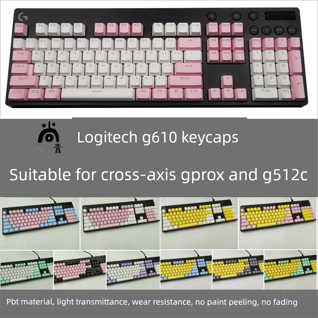 keycap คีย์แคปใส เหมาะสําหรับ Logitech g610 Keycap Dedicated pbt Keycap g512c gprox Translucent Anti