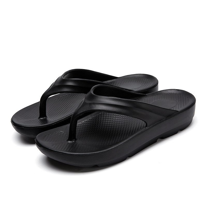 Casual All-Match High-End Simple หนาSoled High-Elastic Flip-Flops รองเท้าแตะชายหาด 9TZH