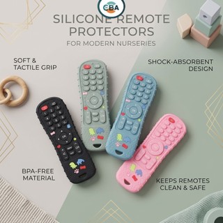 CBA Mainan Edukasi Bayi Teether Silicone Remote TV Gigitan Bayi BPA Free Motorik Rattle Stroller