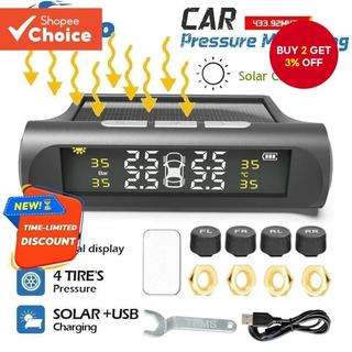 TPMS Car Tire Pressure Monitor Solar External Wireless Real Time Intelligent Sensor Spring Road Trip Safety Gear Easter Gift