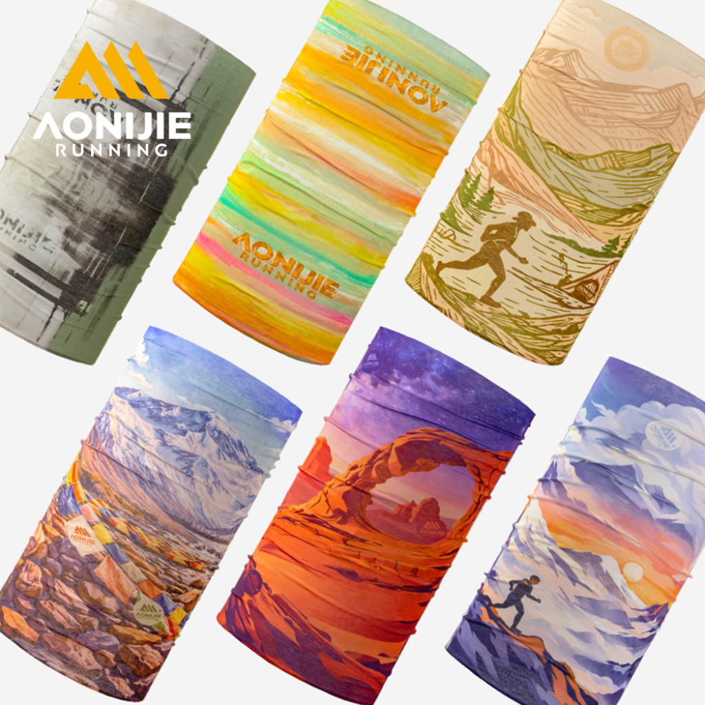 AONIJIE E4446 ผ้าพันคอขี่จักรยานวิ่งผ้าพันคอ Breathable คอ Gaiter รถจักรยานยนต์ Face Mask Tube แถบคาดศีรษะเหงื่อ Headwear