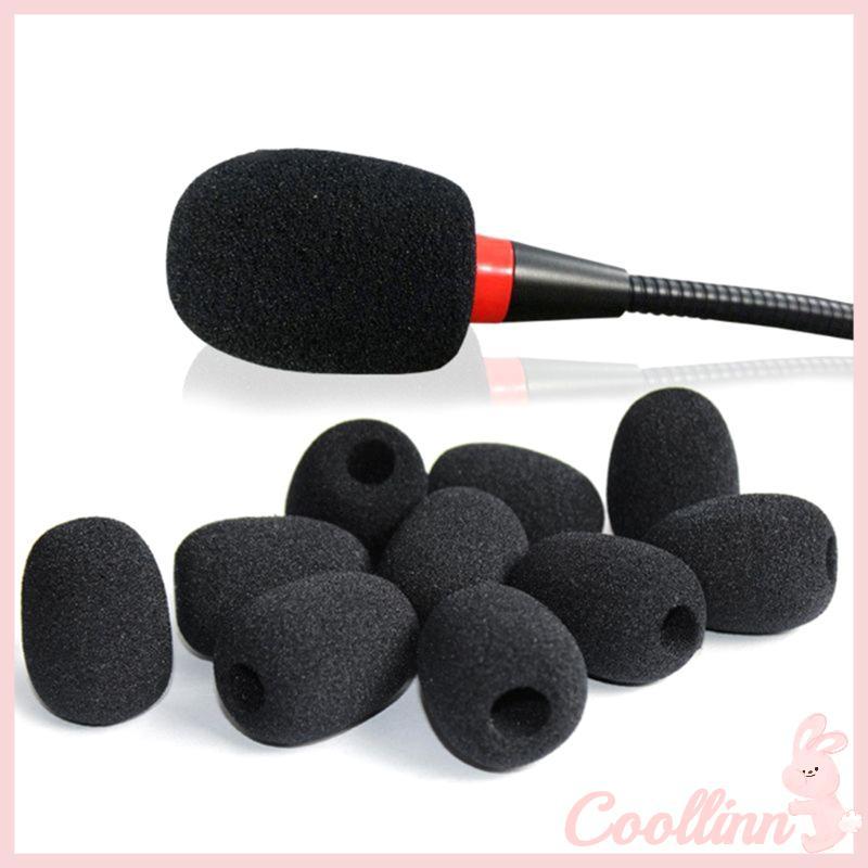COO 10 ชิ้นชุดหูฟังเปลี่ยนฝาครอบ Gooseneck ฟองน้ําโฟมไมโครโฟนกระจก Protector