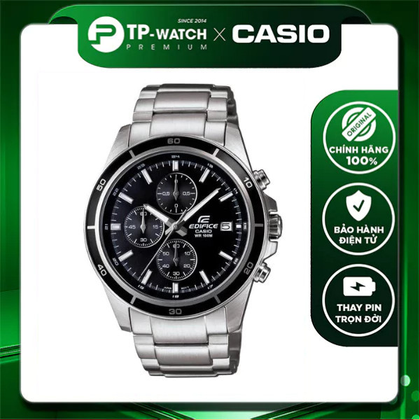 Casio Edifice EFR-526D-1A นาฬิกาข้อมือผู้ชายสายเหล็ก | EFR-526D-1AVUDF