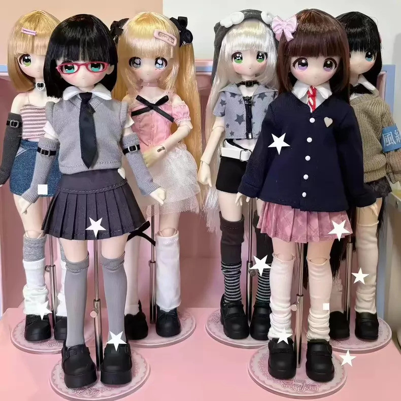 ของแท้อย่าย้ายของฉันAll-in-One Bangs BJD Mysteryกล่องพิเศษหกปลูกผมAction Figureอินเทรนด์เล่นตกแต่งสาวของขวัญ