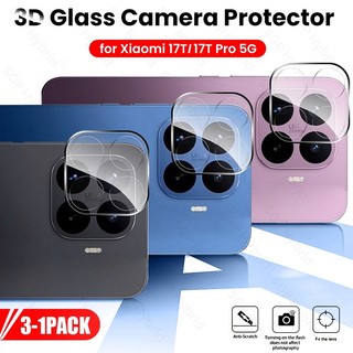 1-3 ชิ้นกล้องฟิล์มกระจกนิรภัยสําหรับ Xiaomi 17T 15T 14T Pro Xiaomi17T Xiaomi17TPro 17 T 5G 3D แบบบูรณาการโปร่งใสเลนส์ Protector Full Coverage ป้องกันกระจกเลนส์ฟิล์ม
