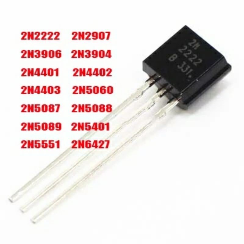ถูก! แพ็ค4ตัว 2N2222 2N2907 2N3904 2N3906 2N4401 2N4402 2N4403 2N5060 2N5087 2N5088 2N5089 2N5401 2N