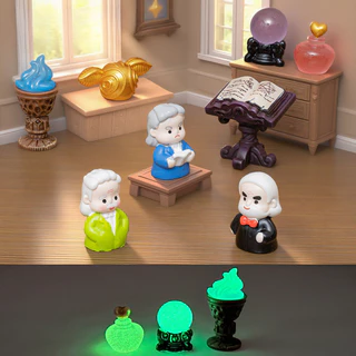 แฮร์รี่ พอตเตอร์ ฮอกวอตส์ ฟิกเกอร์น่ารัก การ์ตูนเสมือนจริง DIY ของตั้งโต๊ะ ของตกแต่งน่ารัก สะสมได้ ของขวัญ