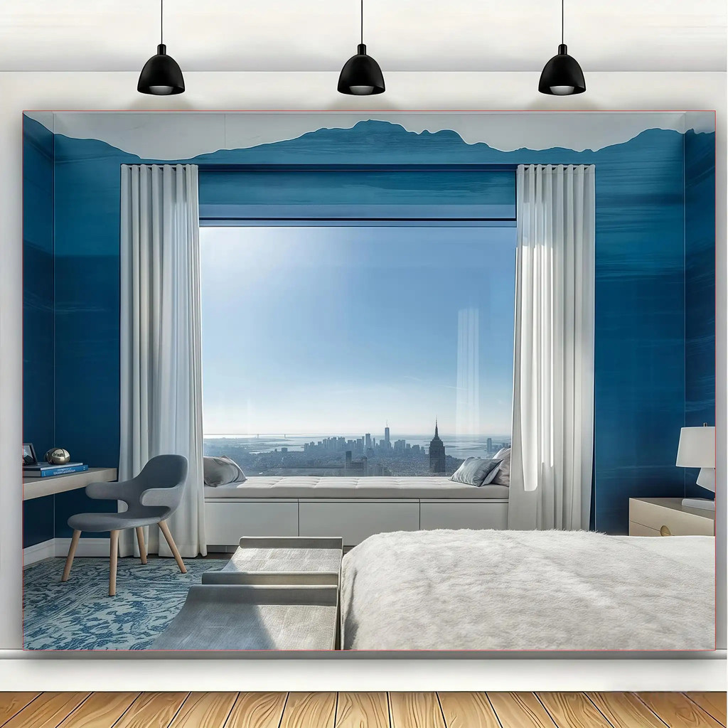 Maximum size (180-300cm) Room Living Room Window Natural Landscape Decoration Background Hanging Cloth Mural Decoration