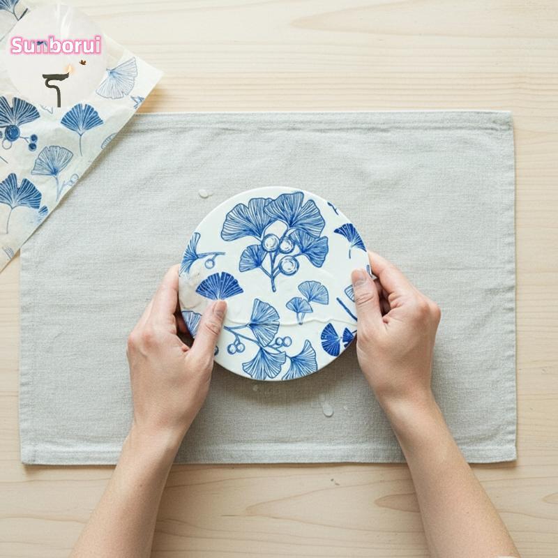 Sunborui เซรามิค Clay Transfer กระดาษ 20 แผ่น Underglaze ดอกไม้รูปแบบ Decal เครื่องปั้นดินเผา Clay สีเครื่องมือสําหรับ DIY เซรามิคสตูดิโอ Workshop TH