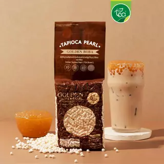 ไข่มุกทอง ไข่มุกดิบ เม็ดเล็ก Bubble Tea Pearl ไข่มุกจิ๋ว ท็อปปิ้ง สำหรับชานมไข่มุก ร้านน้ำ คาเฟ่ 1kg ตรา ทีอีเอ