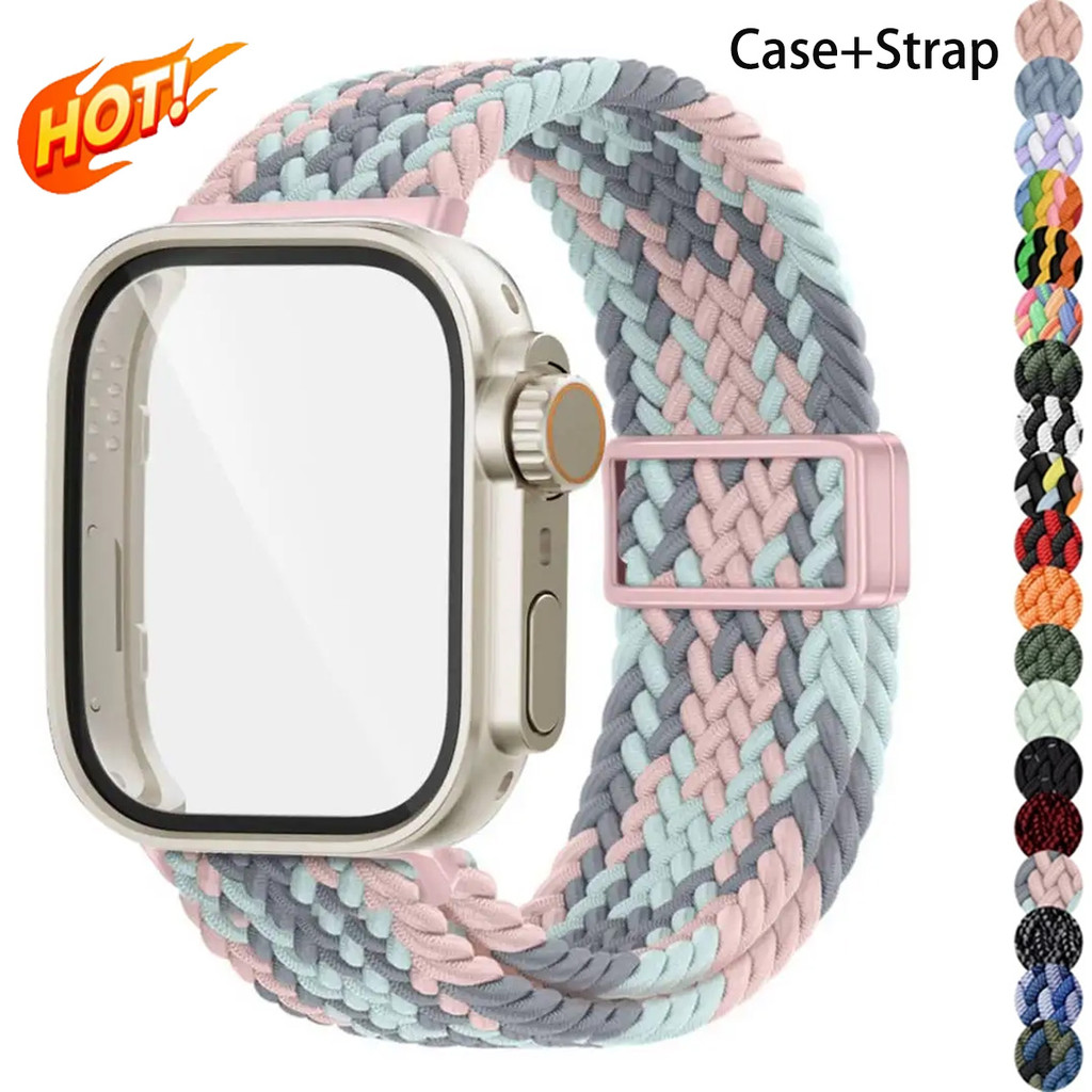 Change To Ultra Case+สายไนลอนสําหรับ Huawei Watch Fit 5/5 Pro Case+แถบกันชนกระจก