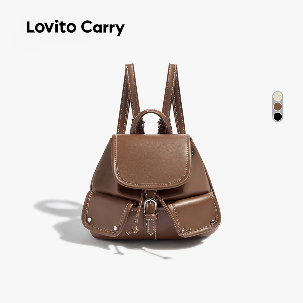 ADT (lovito Carry) กระเป๋าเป้สะพายหลังมัลติฟังก์ชั่นลําลองสําหรับผู้หญิง LR22E009 (Lovito Carry) กระ