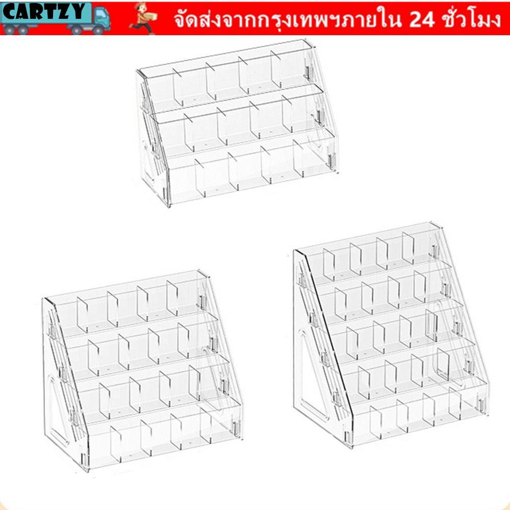 ชั้นวางปากกา CARTZY ที่ใส่ปากกาอะคริลิค ทนทาน 3/4/5 ชั้น Multi-Compartment Desktop Organizer โฮมออฟฟิศ