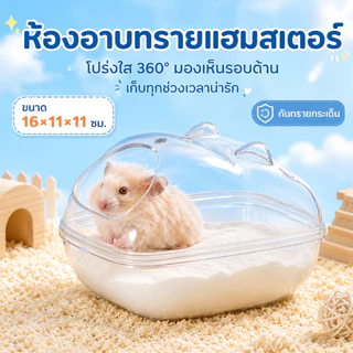 ห้องน้ำสัตว์เลี้ยงแบบใส ห้องน้ำหนูแฮมเตอร์ ห้องน้ำแฮมเตอร์ ห้องน้ำอะคริลิค เจอร์บิล ดอร์เม้าส์ ไจแอนท์ แบบใส 360 องศา