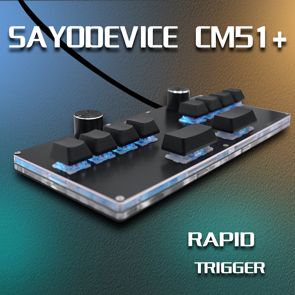 SayoDevice CM51+ Rapid Triggerxing Shaft เกมคอนโซล盘自慰器 รูปที่ 4