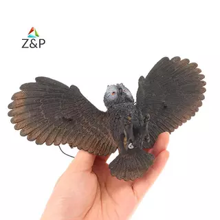 Z&P 1 ชิ้นกลางแจ้ง Eagle ตุ๊กตาแขวนนก Deterrent พลาสติก Eagle เครื่องประดับ Vivid Flying Bird Hawk Decoy Garden หุ่นไล่กา COD
