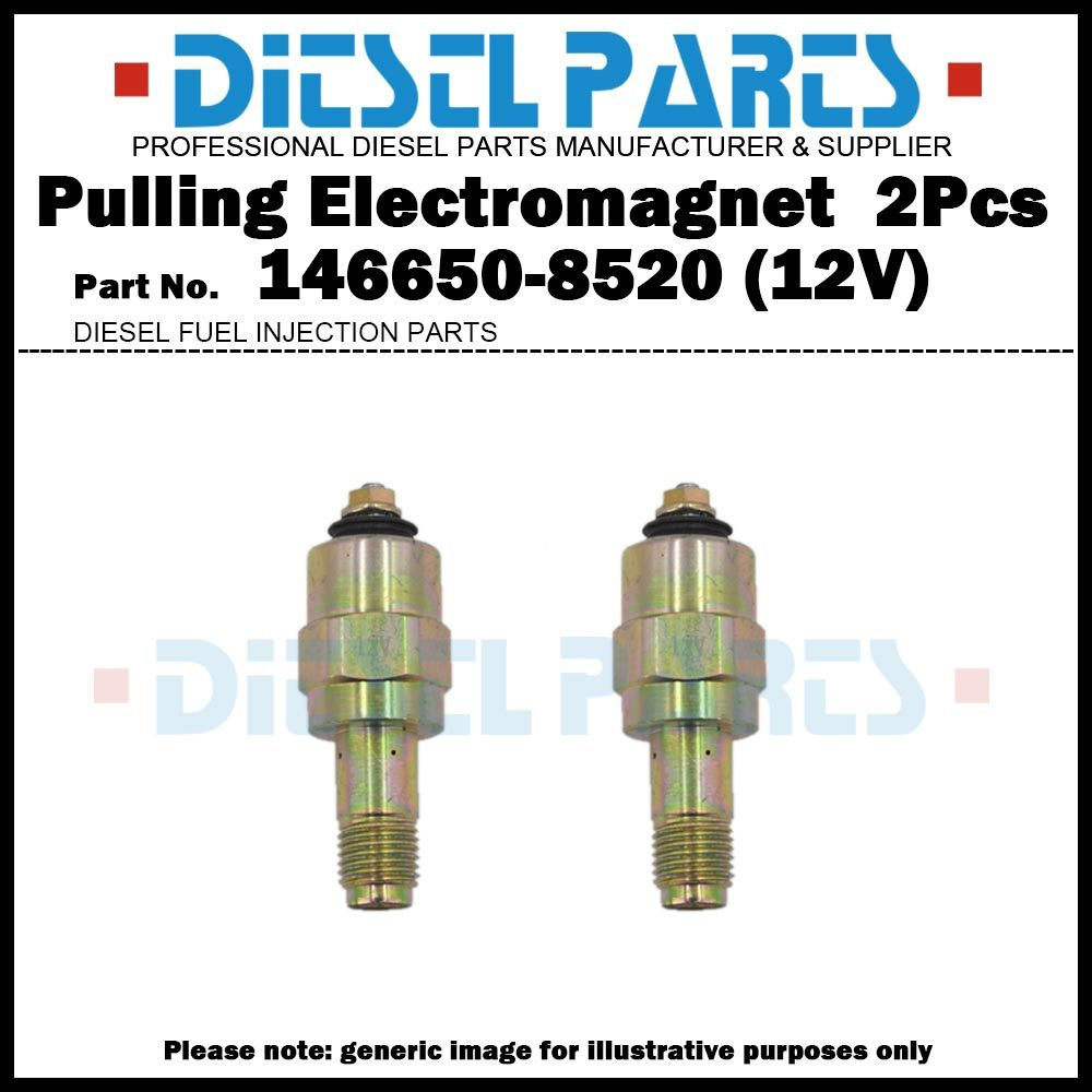 PULLER ELECTROMAGNET ยกแม่เหล็กปิดโซลินอยด์ 12V 146650-8520 สําหรับ ISUZU 4BD1 4BD2 4BE1 4BE2 4HE1 4