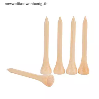 Newwellknownnicedg 100 ชิ้น/เซ็ต Tees กอล์ฟไม้ไผ่ Tee Golf Balls Holder 4 ขนาด Stronger กว่าไม้ Tees CCD