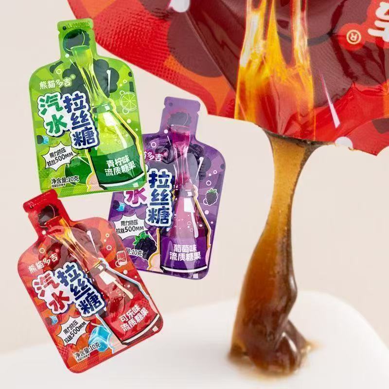 Bubble Brushed Soda Brushed Grape Cola Lemonade Soda Brushed Candy Honey Paste Candy Squeeze Toothpa