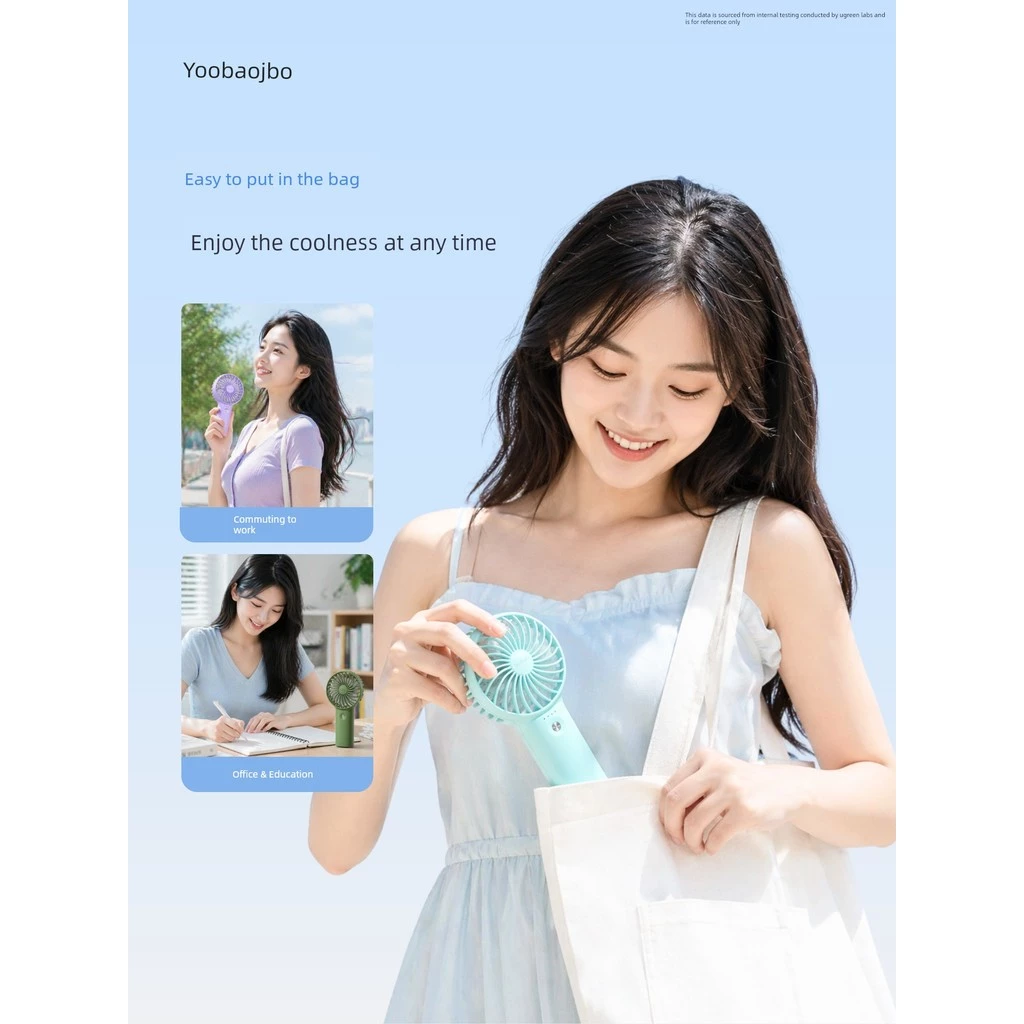 พักลมพกพา พัดลมไร้สาย ยูโบ พัดลมขนาดเล็กพัดลมมือถือขนาดเล็กแบบพกพาโยบาวพัดลมพัดลมพกพาพัดลมมือถือแบบพกพามินิพัดลมไฟฟ้าขนาดเล็กแบบพกพา โย่ พัดลมพัดลมพกพามือถือพัดลมขนาดเล็กแบ