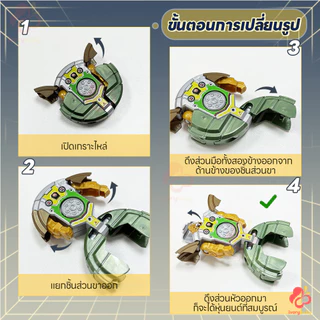 IVORYBABY หุ่นยนต์สปินเนอร์ Fidget Spinner 2 in 1 ของเล่นเด็ก คลายเครียด ของเล่นขนาดเล็ก