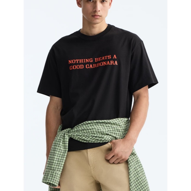 H&M(เอชแอนด์เอ็ม) เสื้อยืดพิมพ์ลายแบบหลวม ผู้ชาย 0967955_29