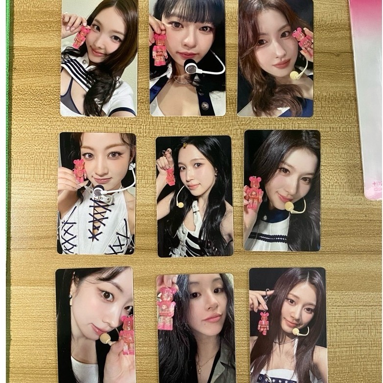 อย่างเป็นทางการสองครั้งbearbrick photocard nayeon jongyeon momo sana jihyo mama dahyun chaeyoung tzu