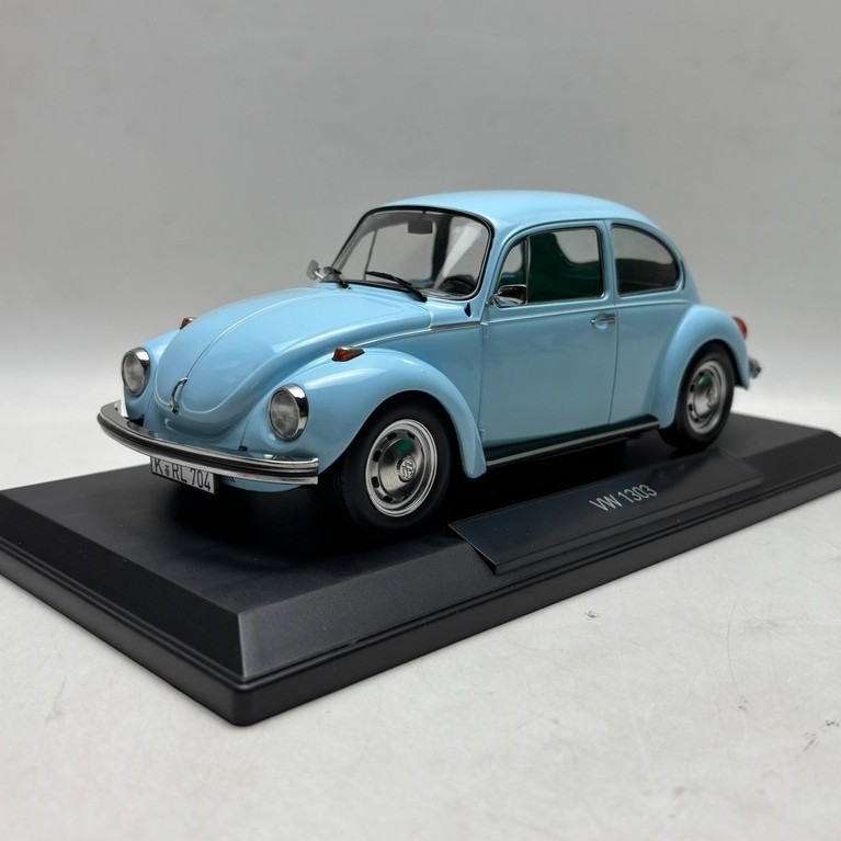 [Orphan] Norev 1/18 Volkswagen VW 1303 Beetle Blue Hard Top Alloy Car Model, Brand New State, 458 จั