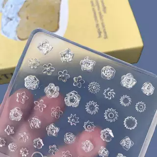 [maybeauty] แม่พิมพ์ซิลิโคนดอกไม้ 3D Mini รูปแบบ Rose Non Sti Easy Release เหมาะสําหรับ DIY เล็บแกะสลักซิลิโคนแม่แบบ {TH}