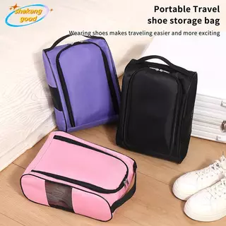 SKTH กระเป๋าใส่รองเท้าฟุตบอลแบบพกพาผ้า Oxford Light Breathable Shoe Bag for Sports Student and Team Travel SKK
