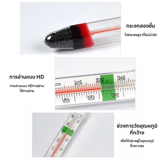 เทอร์โมมิเตอร์แก้วพร้อมถ้วยดูด อุณหภูมิถ้วยดูดตู้ปลา ปราศจากสารปรอท แบบดูดติดกระจก อ่านค่าชัดเจน ขนาดกะทัดรัด