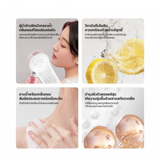 🔥พร้อมส่งจากไทย🔥ฝักบัวอาบน้ำแรงดันสูง มีไส้กรองอโรม่ากลิ่นกุหลาบ หอมผ่อนคลายขณะอาบน้ำ ดูแลผิว พร้อมส่งจากไทย COD