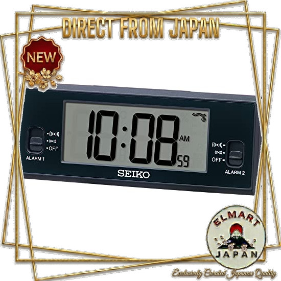 [Direct From Japan] Seiko Clock Alarm Clock Cubic Clock Digital Electric Wave White 48×123×30mm SQ32