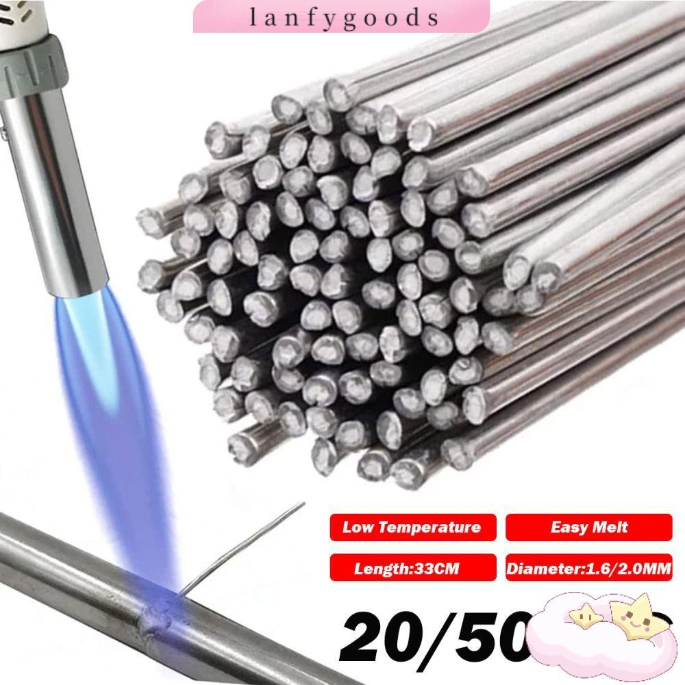 LANFYGOODS ลวดเชื่อมอลูมิเนียม, ลวดเชื่อมอุณหภูมิต่ําละลายง่าย, อุปกรณ์เชื่อม 33 ซม. 1.6/2.0 มม.