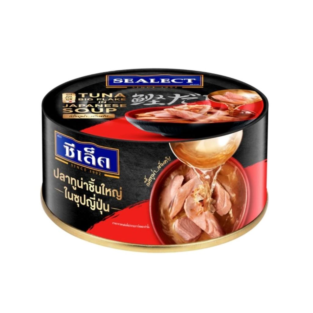 ซีเล็ค ทูน่าชิ้นใหญ่ในซุปญี่ปุ่น Sealect Tuna Big Flake Japanese Soup 100g.