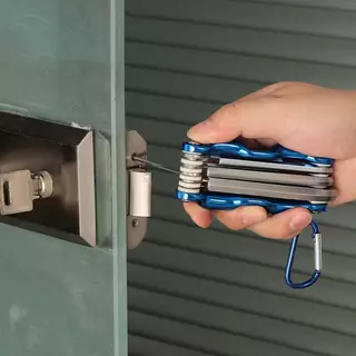 SOLI พับแบบพกพาหกเหลี่ยมชุดประแจโลหะเมตริก Chave Allen Key Hex ไขควงประแจเครื่องมือซ่อมเครื่องมือ TH