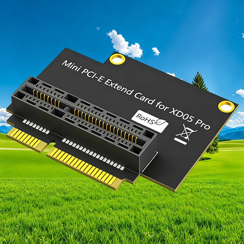 Mini PCI-E ถึง XD05 Pro Slot อะแดปเตอร์มุมขวา 90 องศาขยายการ์ด Riser Converter สําหรับ XDUOO XD05 Pr