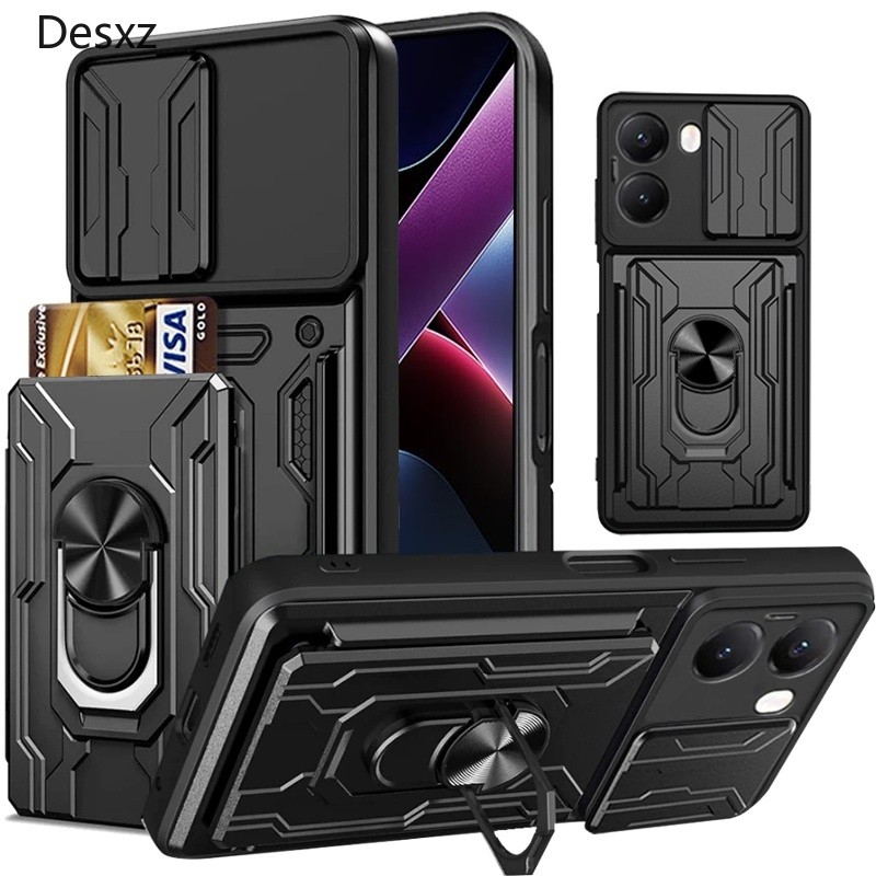 ใหม่กันกระแทกเคสหนักพร้อมขาตั้งและช่องใส่การ์ดสําหรับ POCO X8 Pro Max X7 Pro X6 Pro X5 Pro F7 F8 Pro