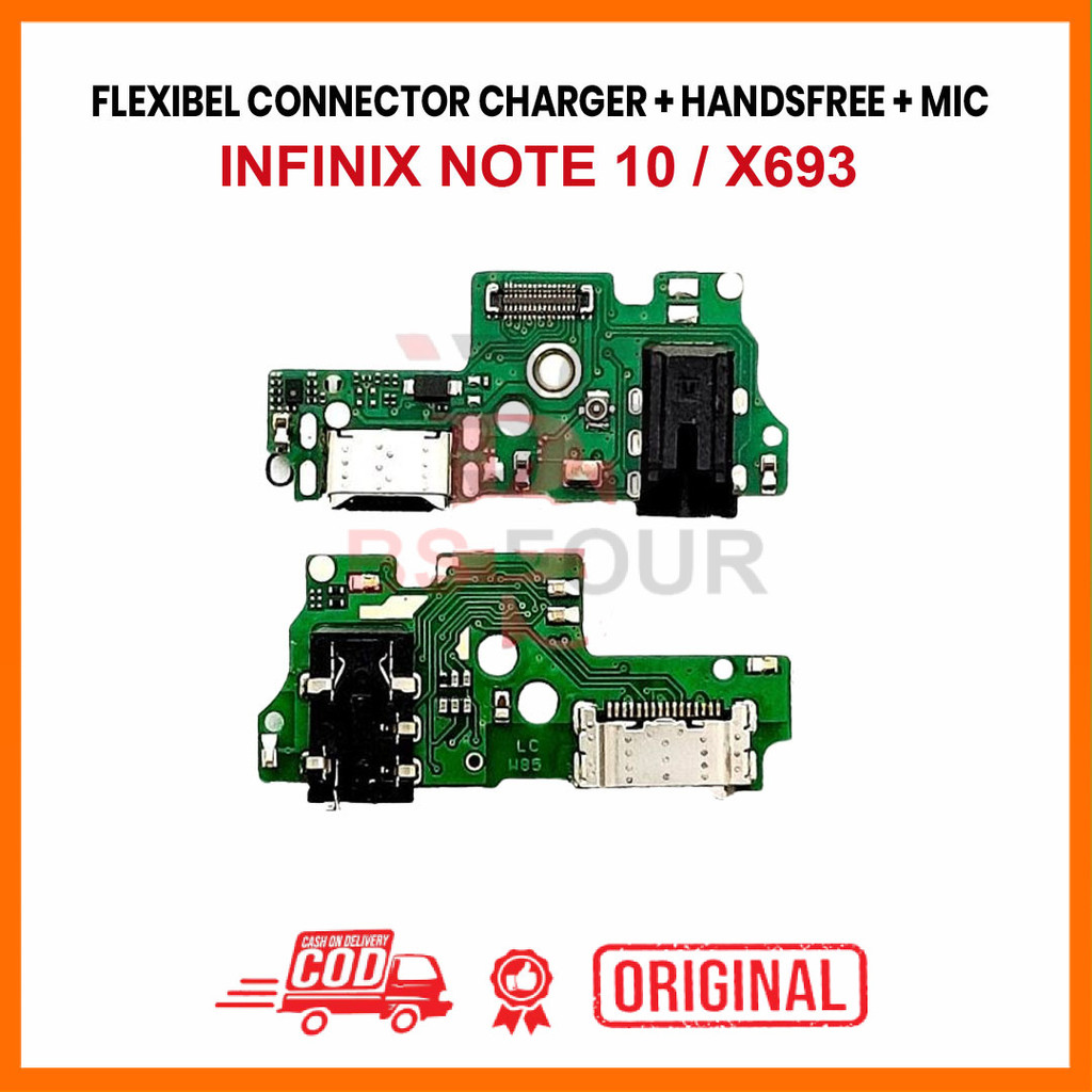 FLEXIBLE CONNECTOR CHARGER INFINIX NOTE 10 / X693 CONNECTOR HANDSFREE + MIC ORI
