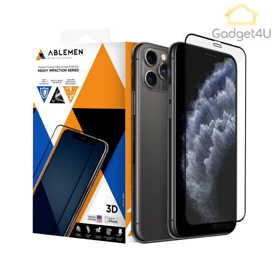 Ablemen FF Havy impaction ฟิล์มกระจกเต็มจอลงโค้ง For iPhone 12 mini / 11 Pro / XS / X / 8 Plus / 7 Plus