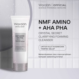 WARDAH Brightening Crystal Secret NMF Amino AHA PHA Clarifying Foaming Cleanser 100 ml - Skincare