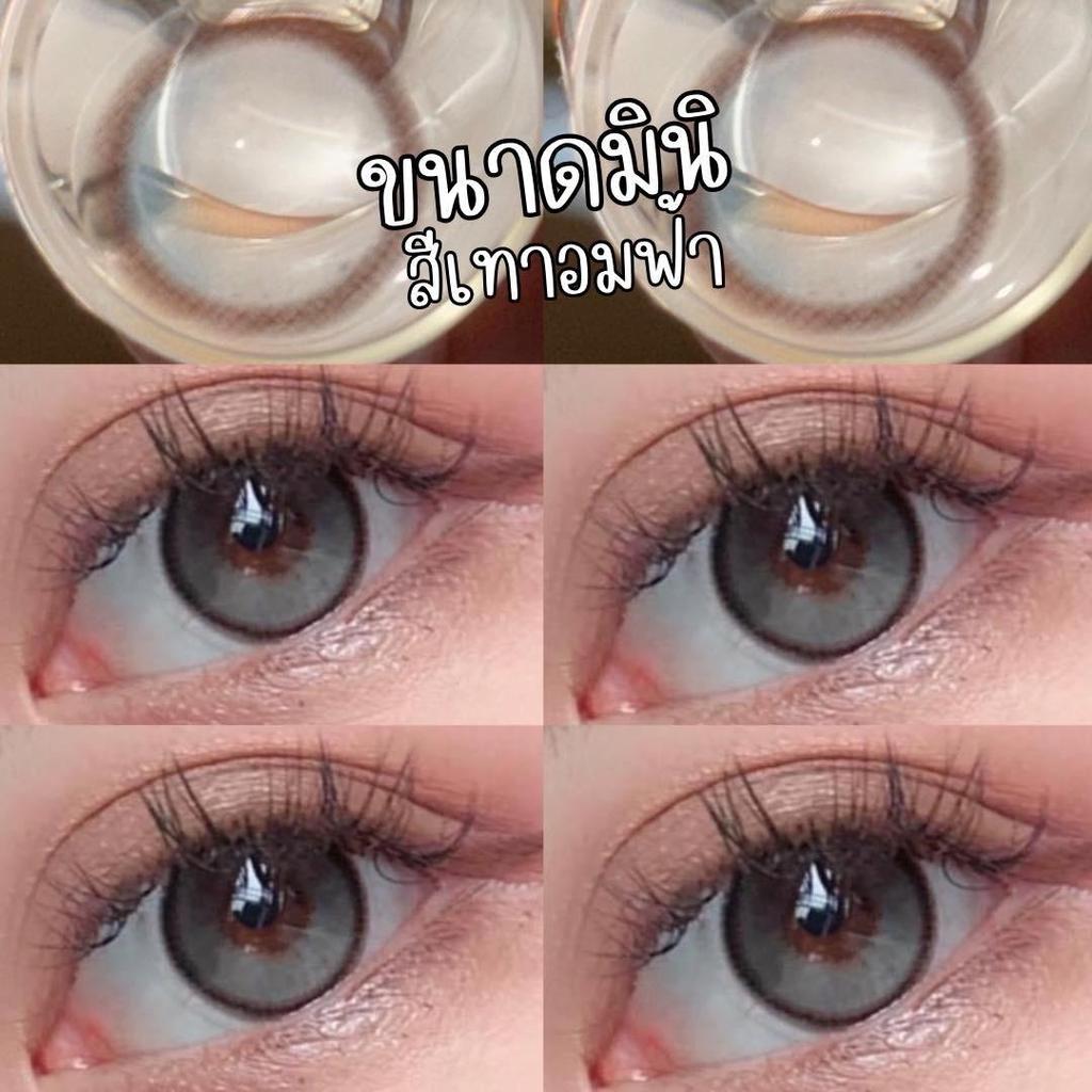 Xoxo Gray Size Mini คอนแทคเลนส์กรองแสงuv เลนส์แท้จดทะเบียนถูกต้อง ผ่านอย.ไทย