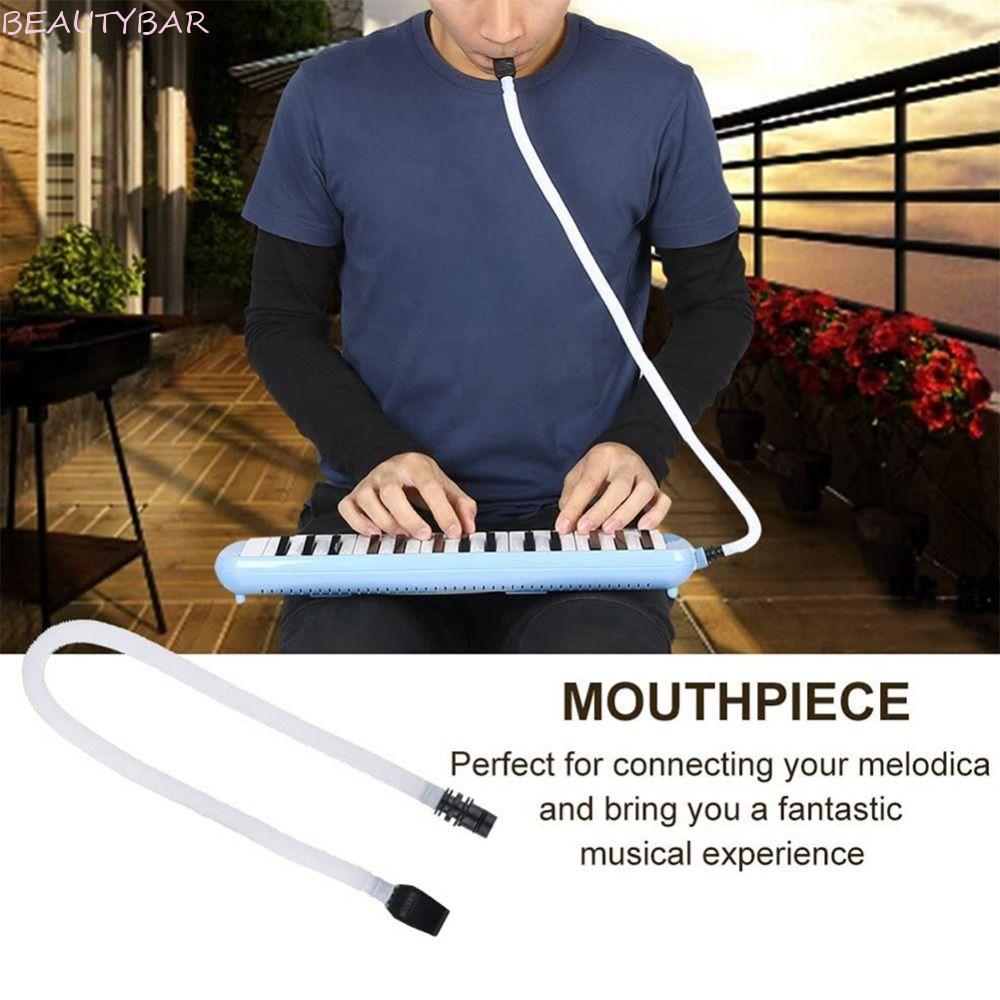 BEAUTYBAR8 Melodica ยืดหยุ่นหลอด,เปลี่ยนได้ยืด Melodica หลอดปาก, เครื่องดนตรี ABS สกุลเงินความปลอดภัย Pianica ปากเป่า 32 / 37 คีย์