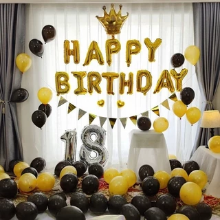 16นิ้ว ลูกโป่งวันเกิด ฟอยล์HAPPYBIRTHDAY(13ตัวอักษร)วันเกิดตัวอักษรHBDลูกโป่งฟอยล์ลายตัวอักษร*แถมหลอดเป่า +ริบบิ้น5เมตร*