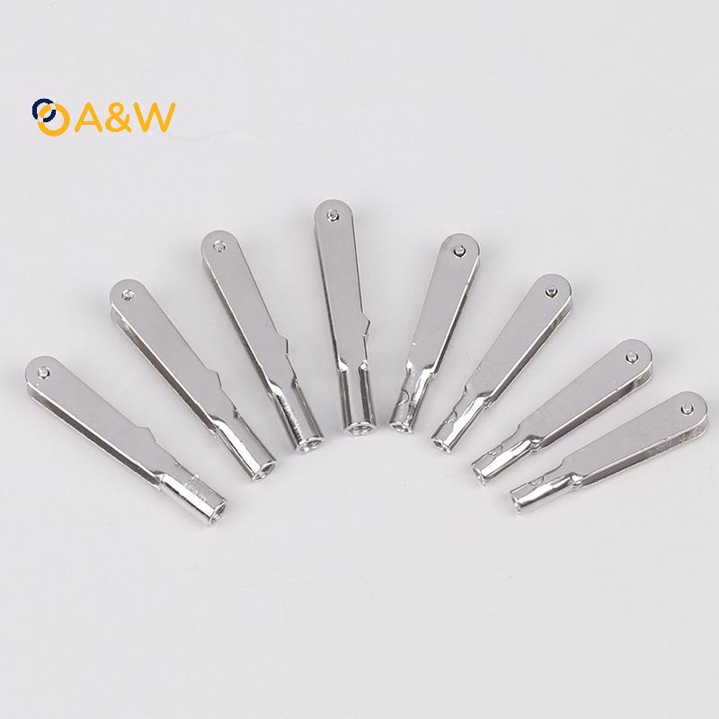 A & W 10PCS M2/M3 โลหะเหล็ก Clevis Chu ดึง Rod Connector Clamp Horn สกรูชุดอุปกรณ์เสริมสําหรับ RC เค