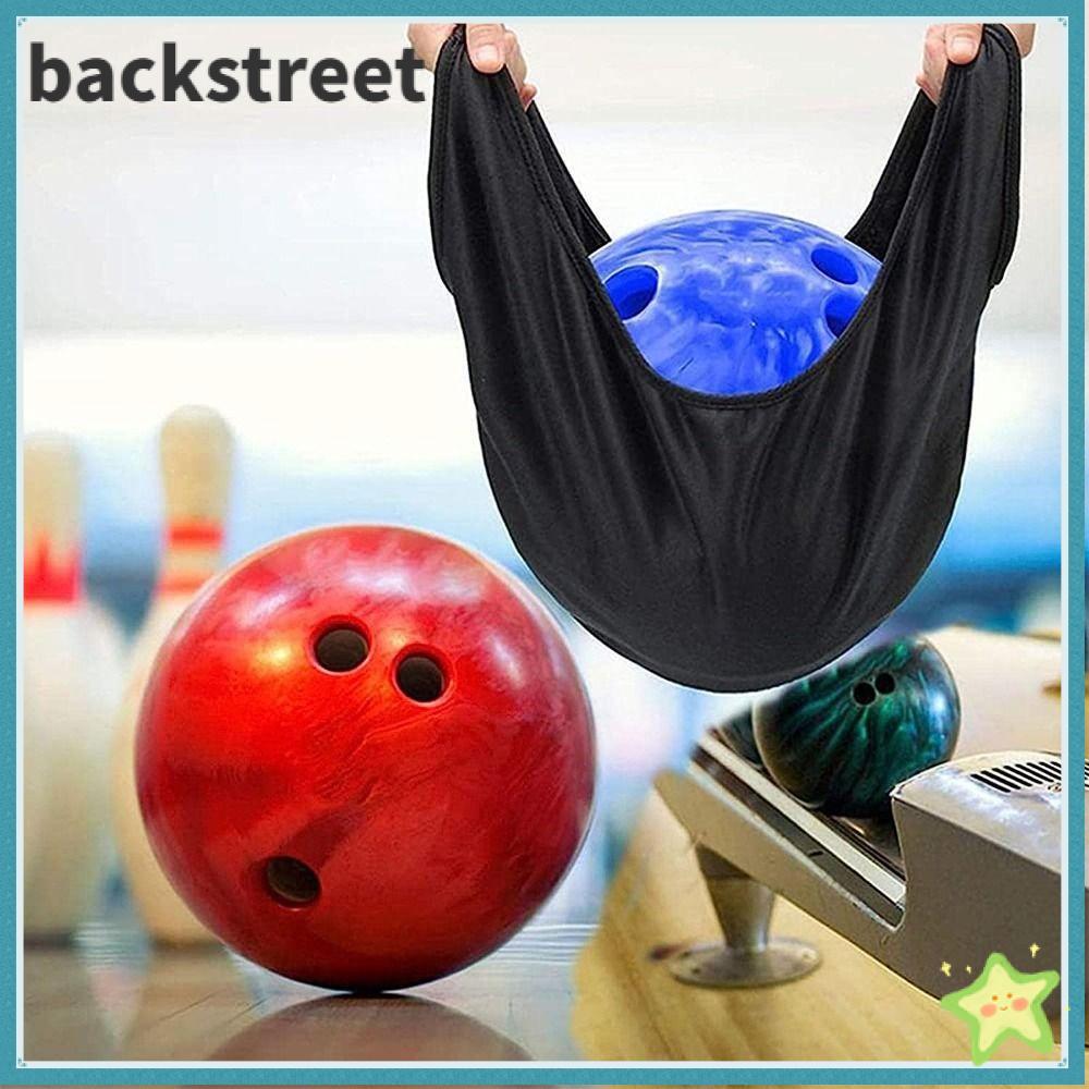 BACKSTAGEDV Bowling Carry Bag, Microfiber Super Soft Black Color Bowling Ball Cleaning Bag, Bowling 