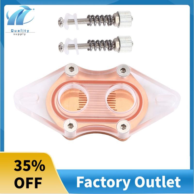CPU Water Cooling Block Cooler อะคริลิคโปร่งใส South Bridge Northbridge Block สําหรับคอมพิวเตอร์ CPU